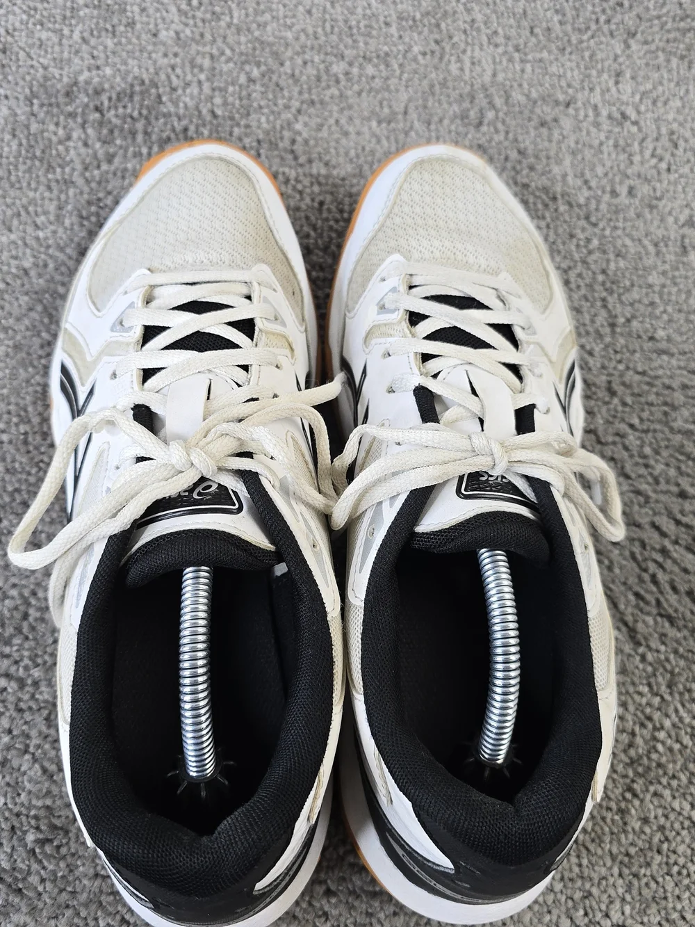 Asics GEL-Rocket 10 Womens Size 9 Volleyball Shoes White Black 1072A056